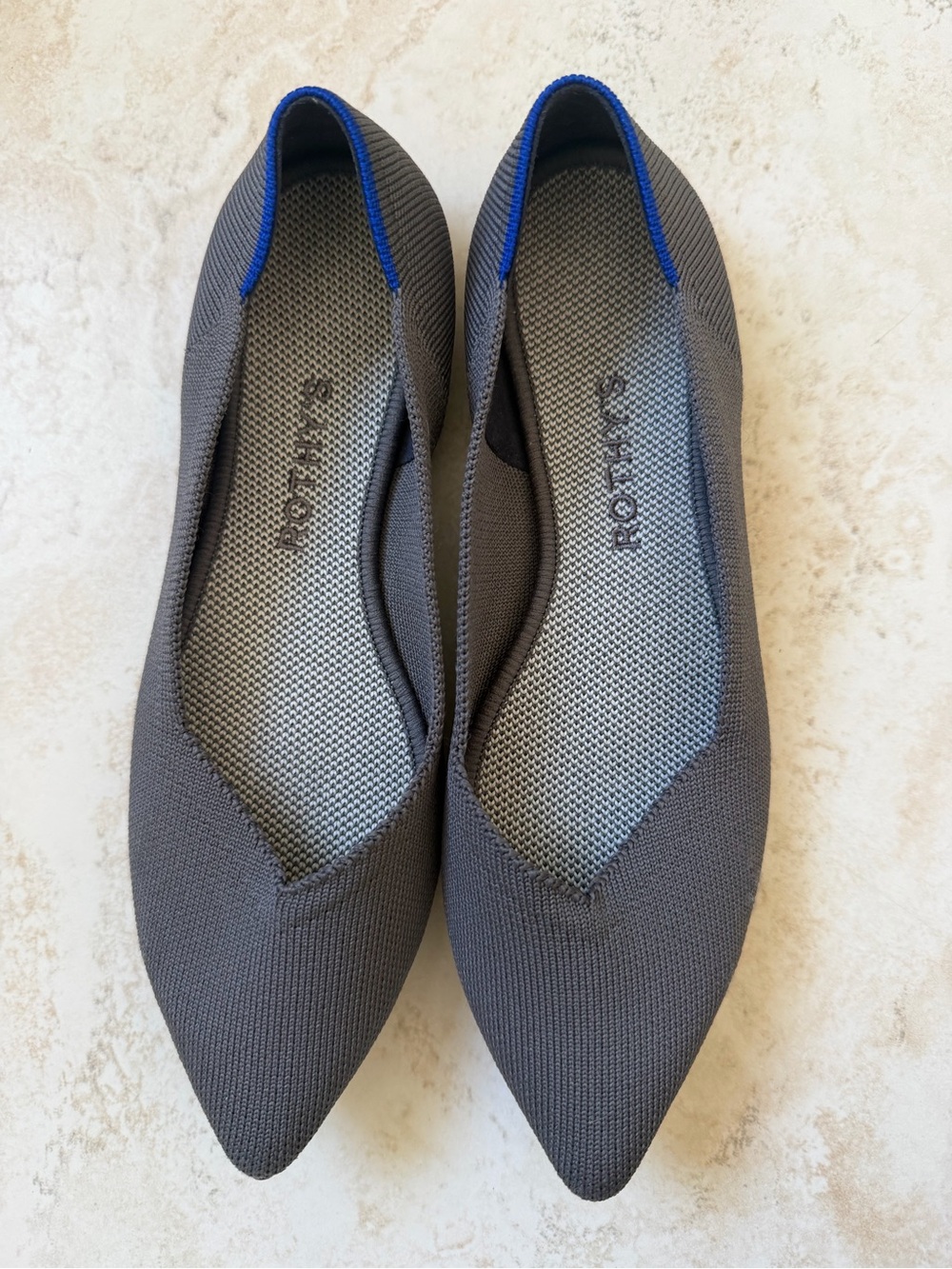 ROTHYS Women’s The Point Gray Work Flats Shoes